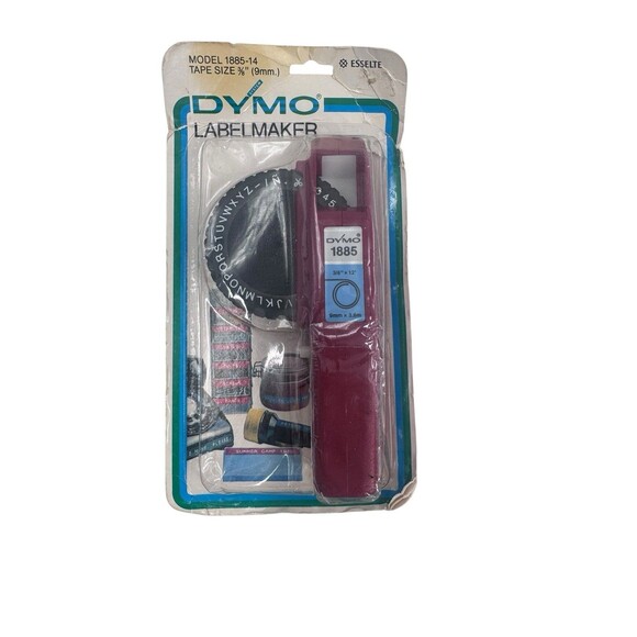 Dymo Label Maker 3/8" tape size  Model 1885-14 Vintage New Fast Shipping - Picture 1 of 9
